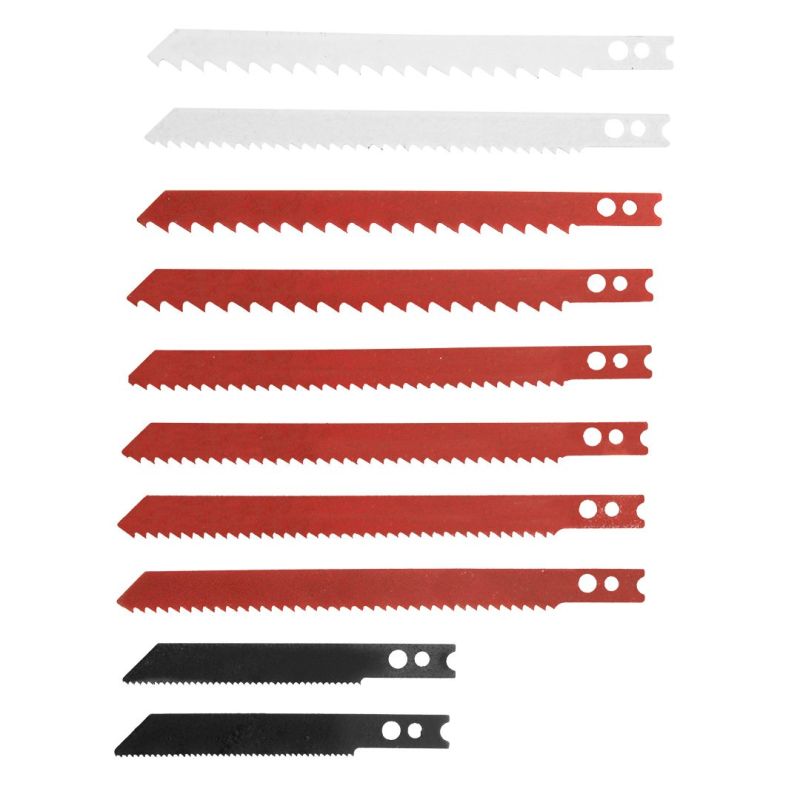 Полотна до лобзика, набір 10 шт. хвостовик U VERTO (64H110)